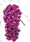 2PCS Artificial Hanging Hibiscus Flowers – UV Resistant Faux Silk Floral Plants for Outdoor Spring & Summer Decor, Realistic Hanging Flowers for Porch, Patio, Yard & Planters (Fuchsia)